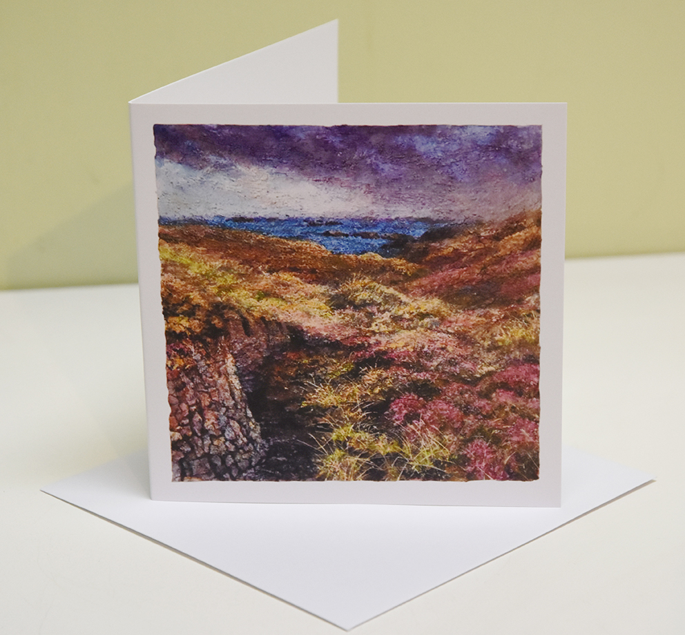 Peat Ridge - Mix Media painting