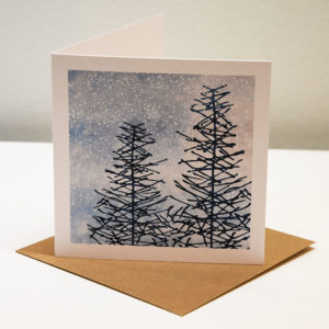 Greetings card Winter Trees by Ruth Thorp