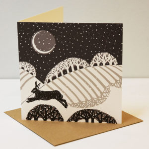 Greeting Card Moonlit Hare
