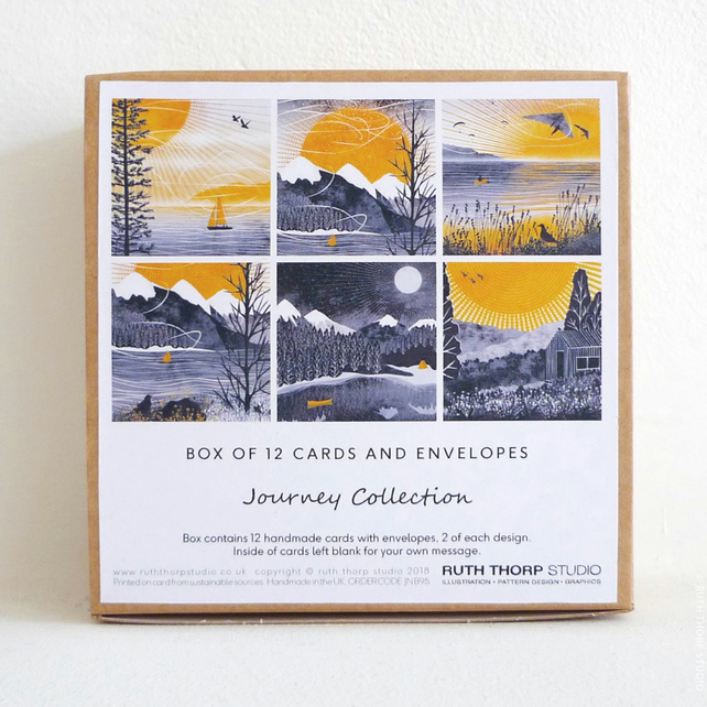 Box of 12 Greeting Cards Journey - Image 2