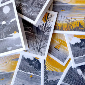 Box of 12 Greeting Cards Journey