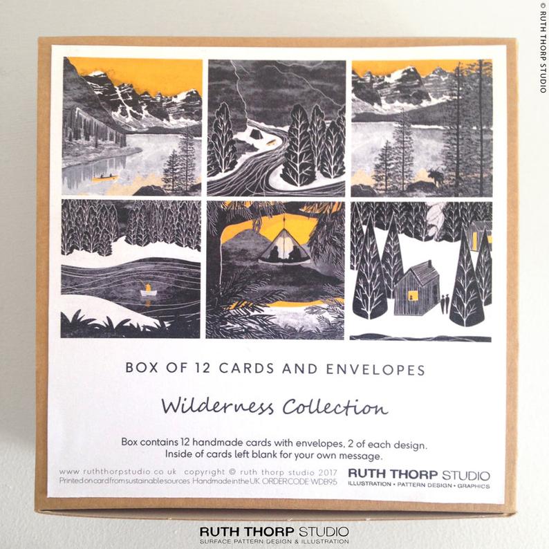Box of 12 Greeting Cards Wilderness - Image 4