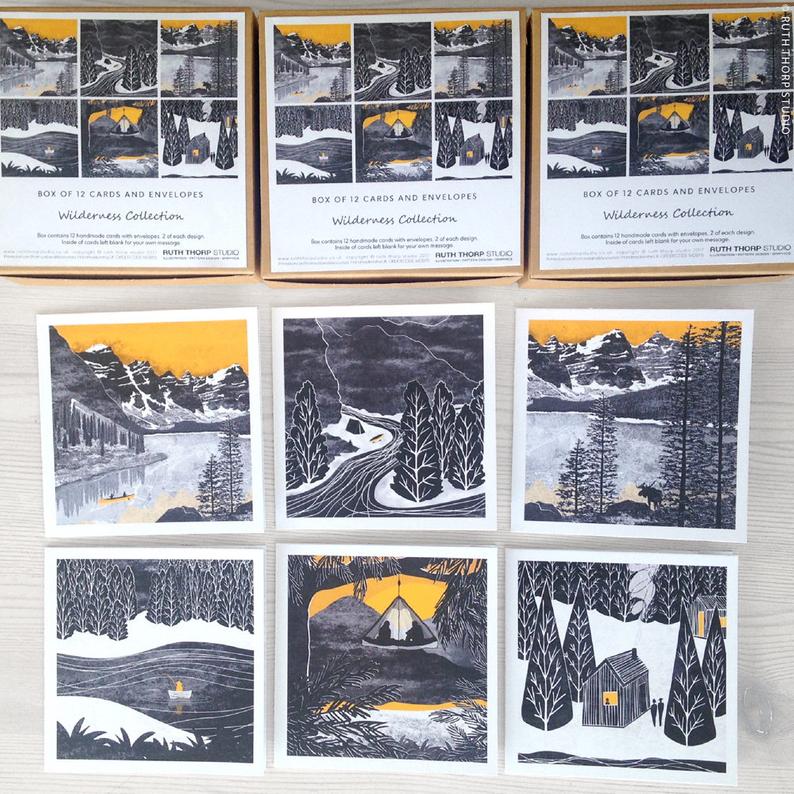 Box of 12 Greeting Cards Wilderness - Image 2