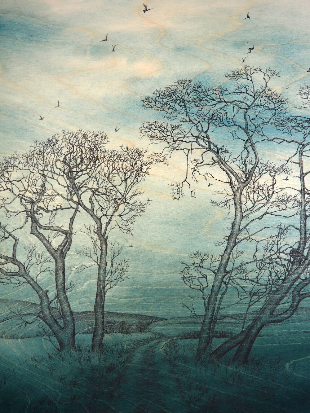 Stocks Walk, Hand Drawn and Dry Point Ethching - Image 5