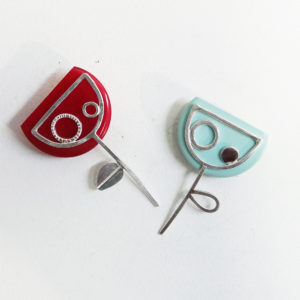 Red Tulip Brooch