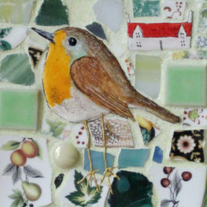 Robin, Original Mix Media Mosaic