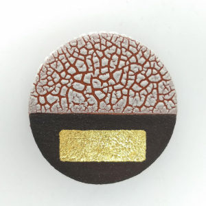 Terracotta Clay Brooch