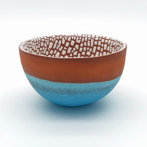Round Shaped Turquoise Bowl