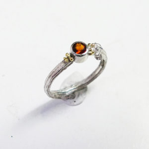 Twig ring with Madeira Citrine