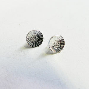 Large Silver stud Earrings