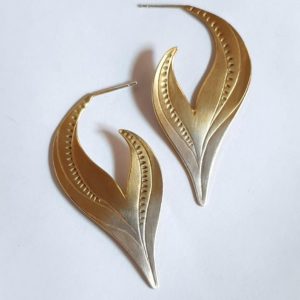 Ombre Petal Hoop Earrings