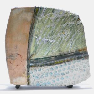 Abstract Large Landscape Vase