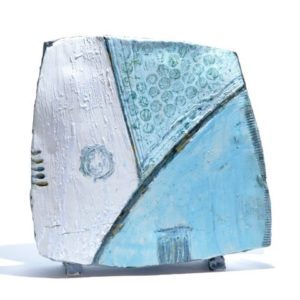 Abstract Large Landscape Vase
