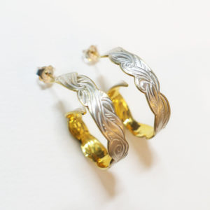 Whirlpool Hoops with Gold plated detail