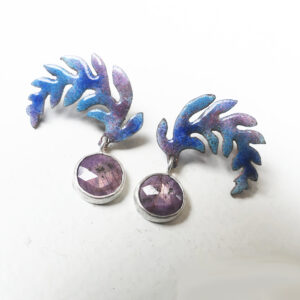 Ruby Foliage Earrings