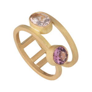 Double Band with Mornagite and Spinel Stones