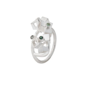 Round Tourmaline Cluster Ring