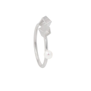 Pearl and Square Ring
