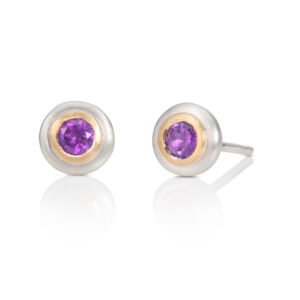 Amethyst Silver Studs