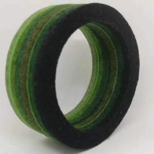Chunky Bangle Ombre Black to Sage