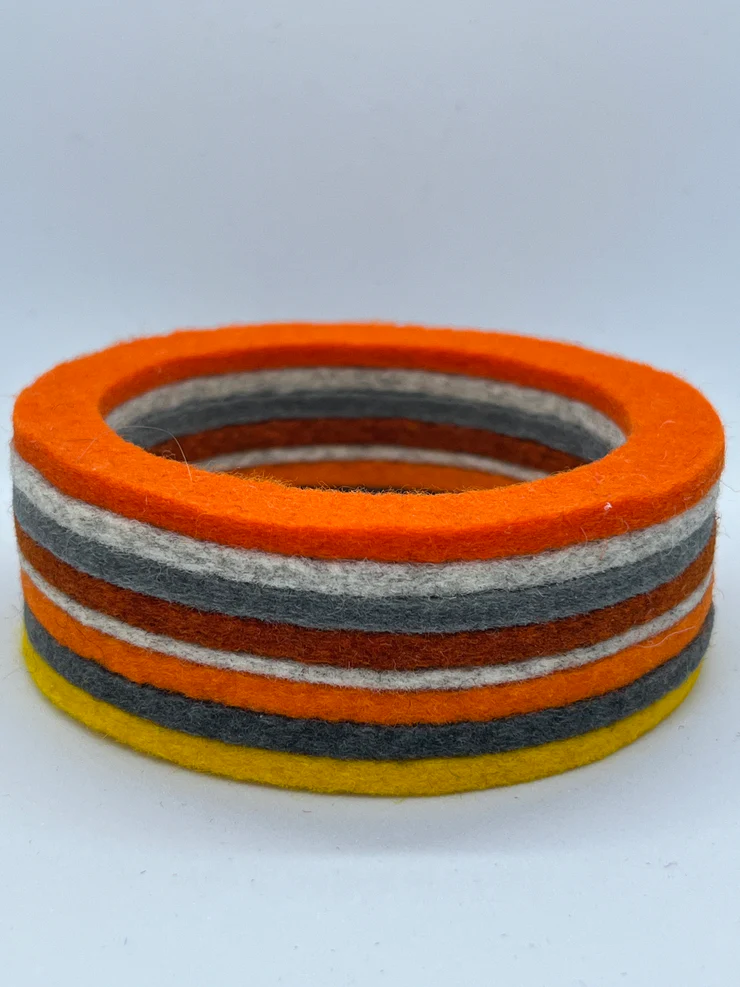 Chunky Bangle Orange Mix
