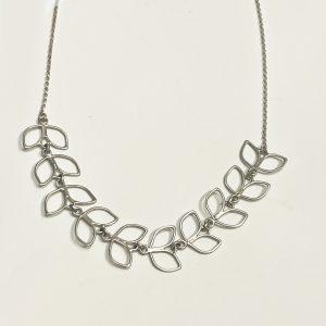Silver Garland Leaf Necklace
